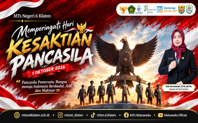 MTs Negeri 6 Klaten Gelar Upacara Peringatan Hari Kesaktian Pancasila 2026