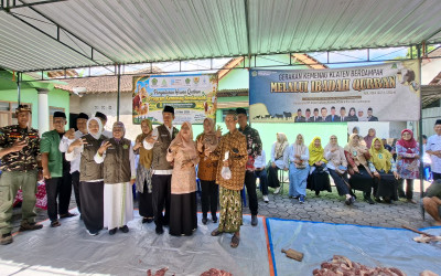 MTsN 6 Klaten Berpartisipasi dalam Penyaluran Hewan Qurban Program Kemenag Berdampak