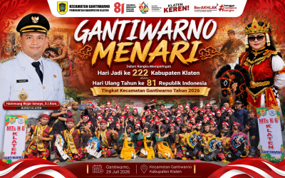 MTsN 6 Klaten Berpartisipasi Meriahkan Gantiwarno Menari 2026